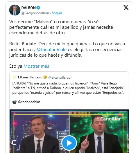 dalbon denuncia