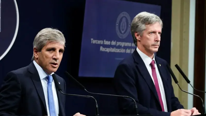 El presidente del BCRA con Caputo